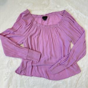 Sanctuary • Fuscia Peasant long sleeve blouse